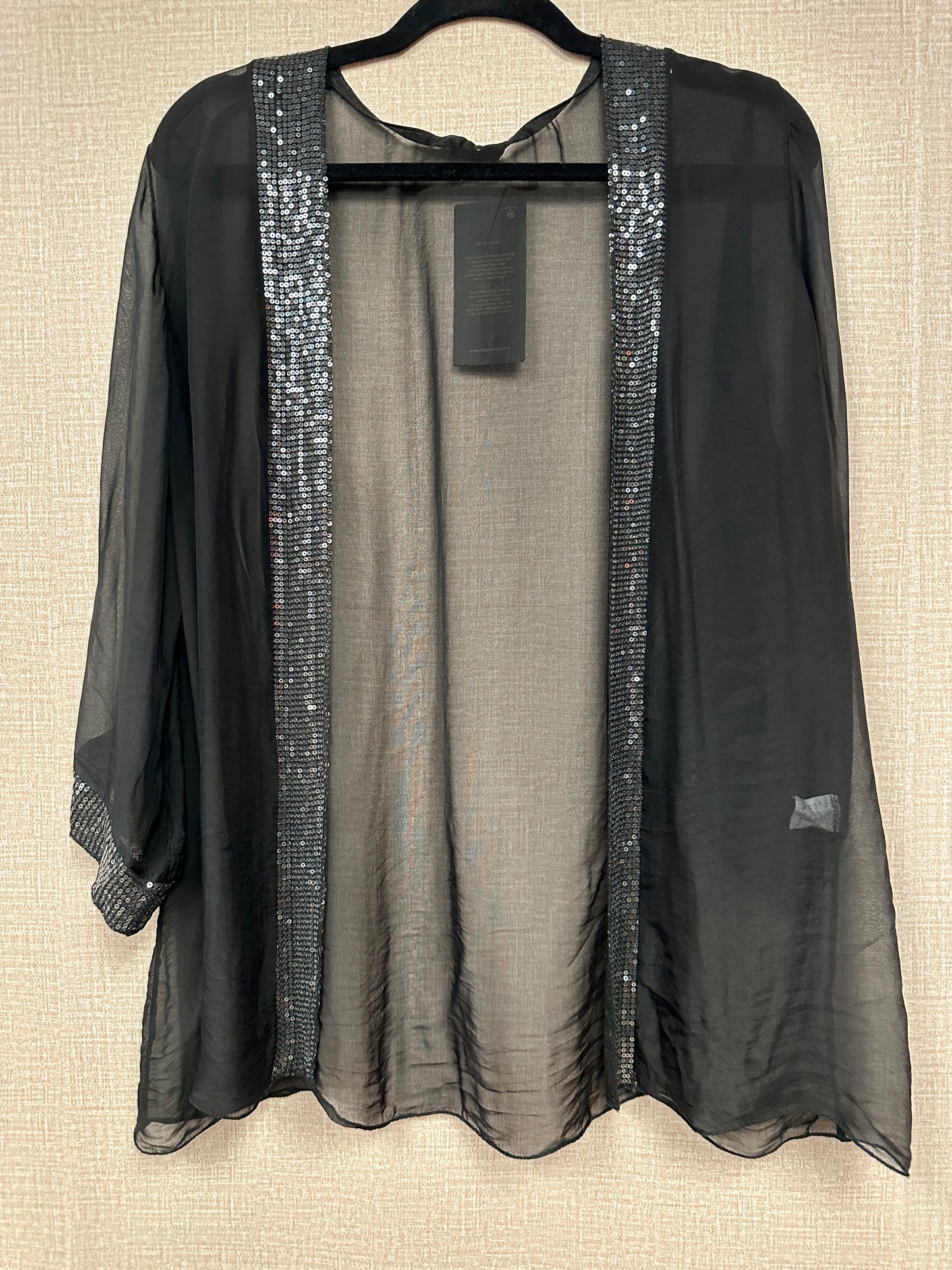 Italian Black sequence trim Jacket