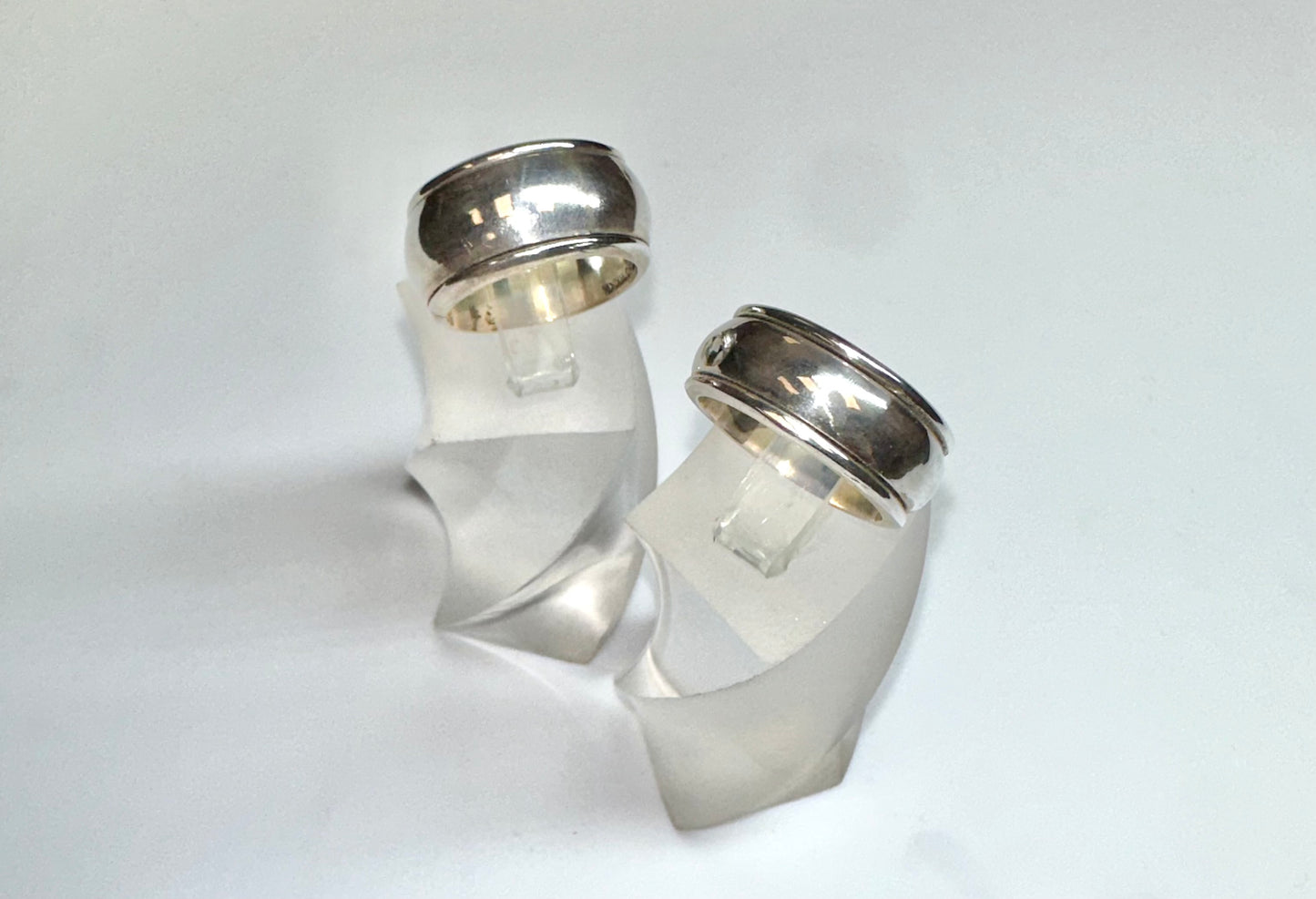 Fidget sterling silver ring