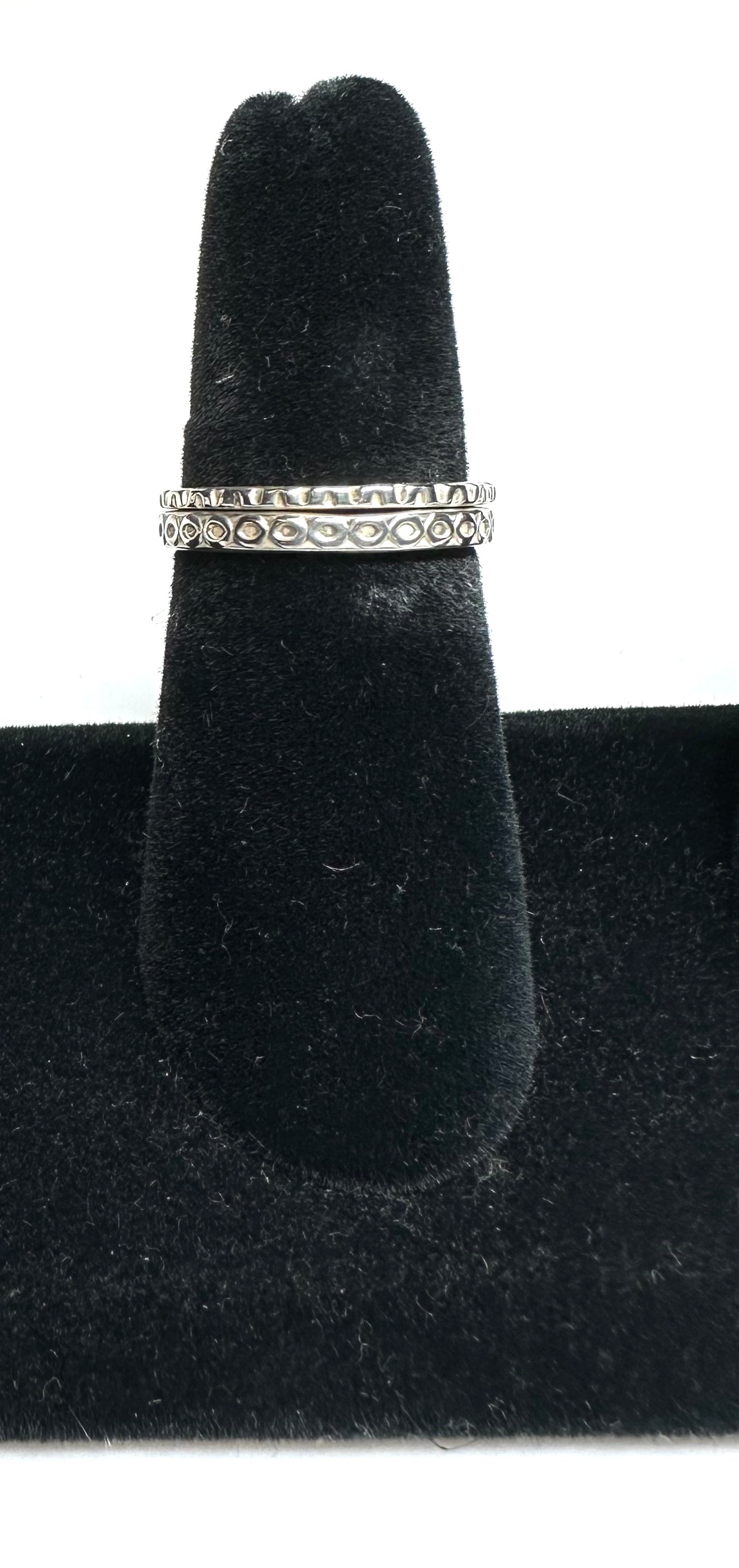 Double - Circle & Dotted rings