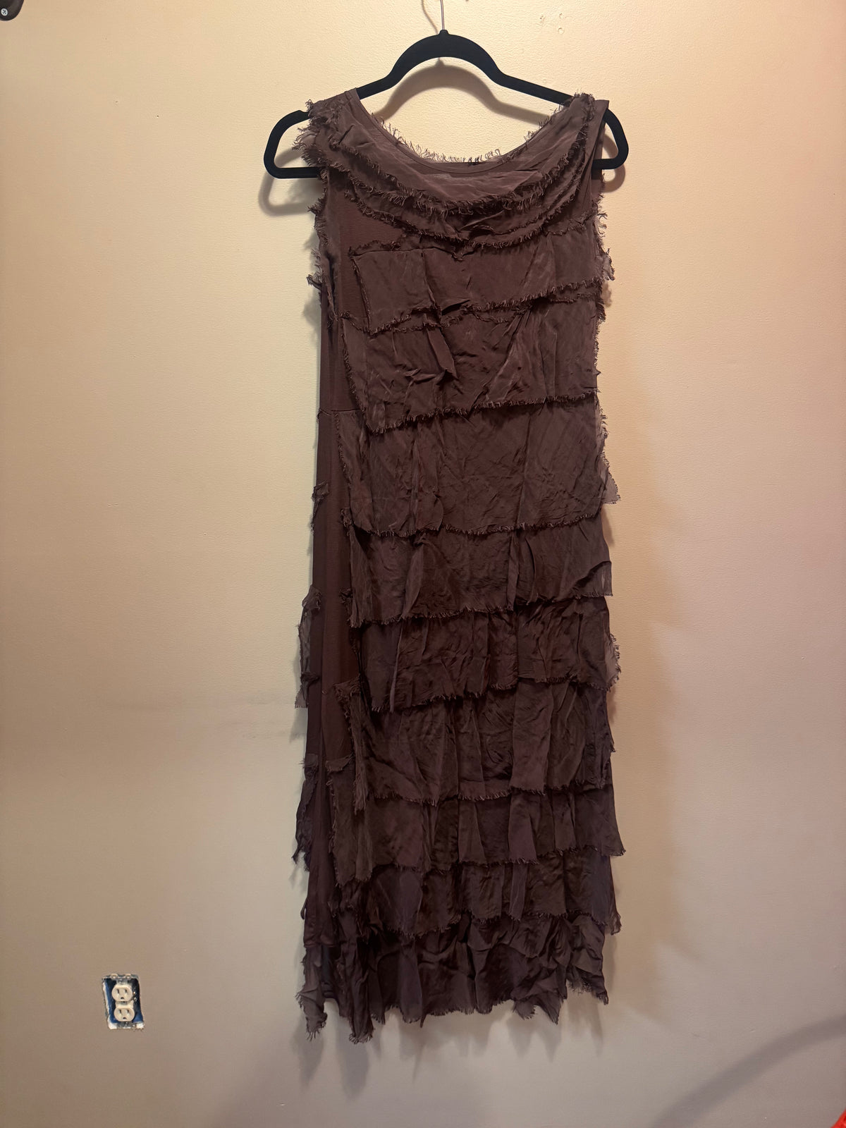 Italian silky layered dress