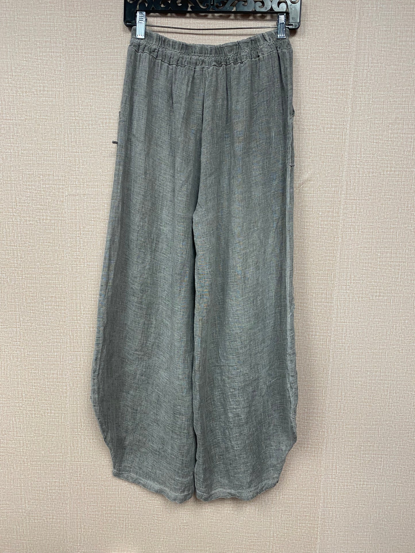 Italian, Barrel leg Linen Pants