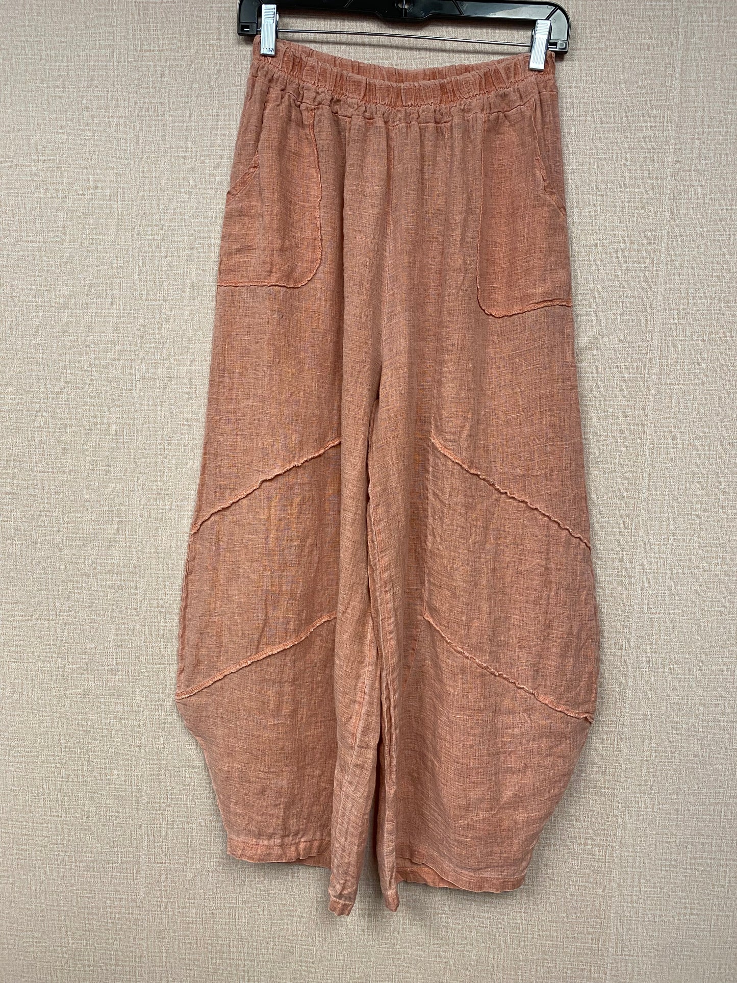 Italian, Barrel leg Linen Pants