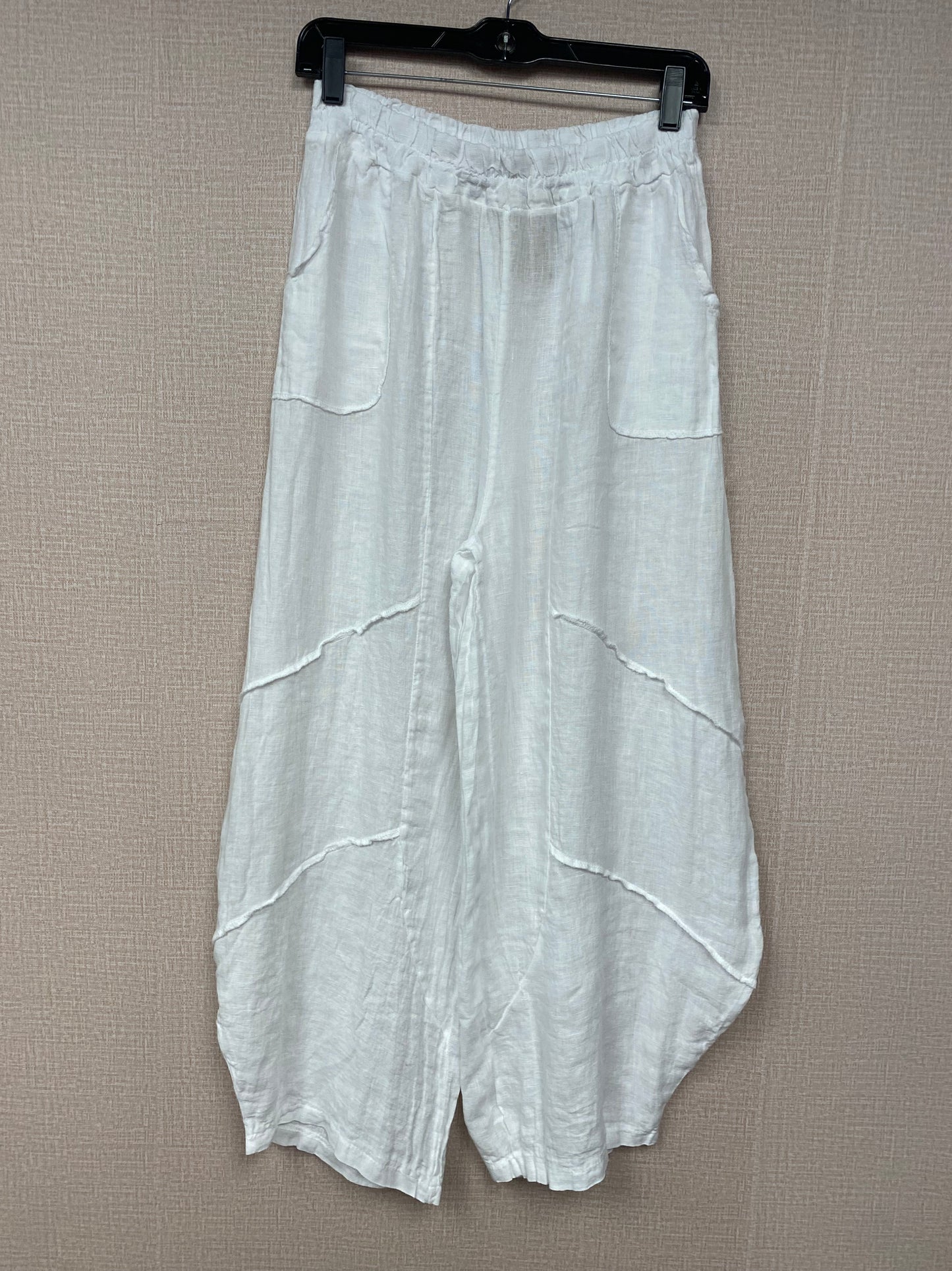 Italian, Barrel leg Linen Pants