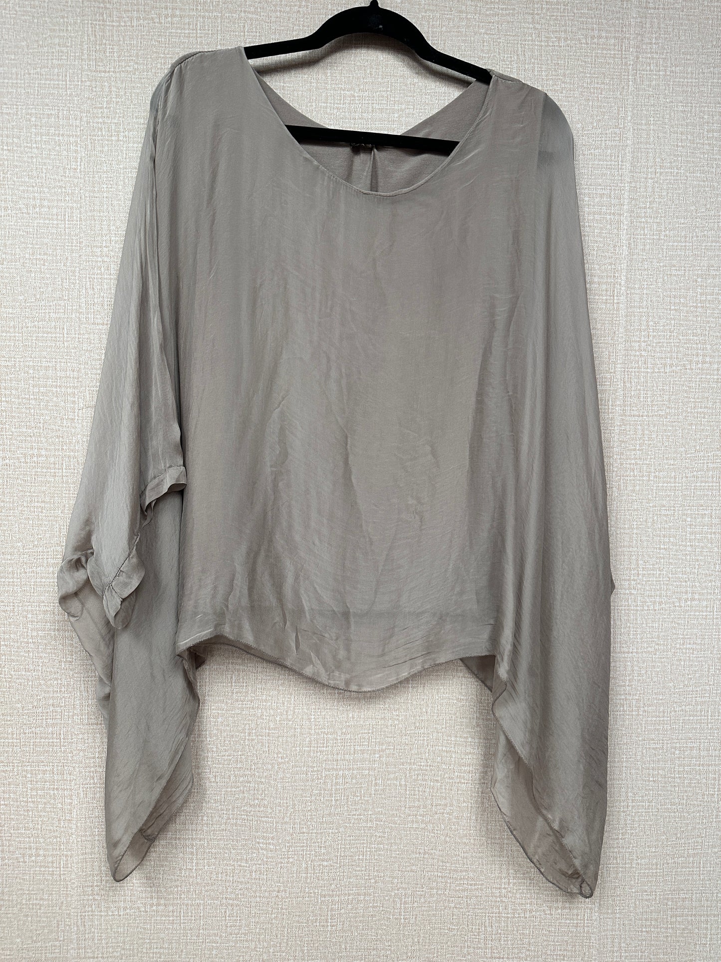 Italian, silk caftan top