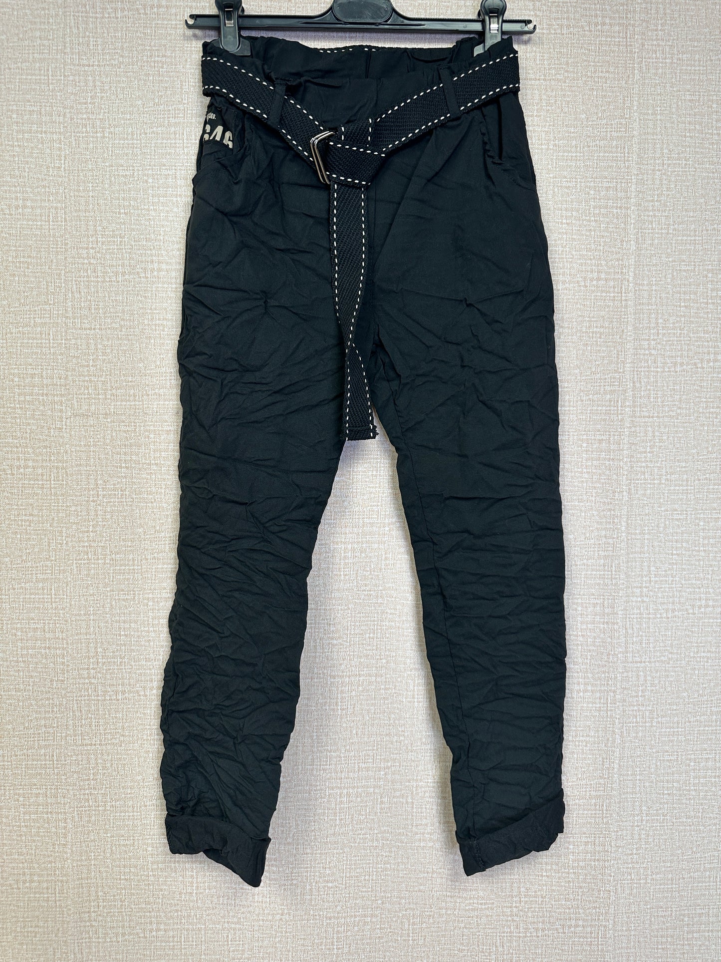 Italian Crinkle belt Jogger