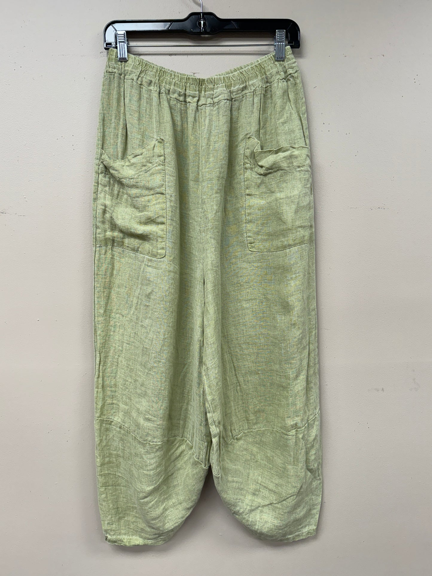Two pocket barrel Italian linen pants