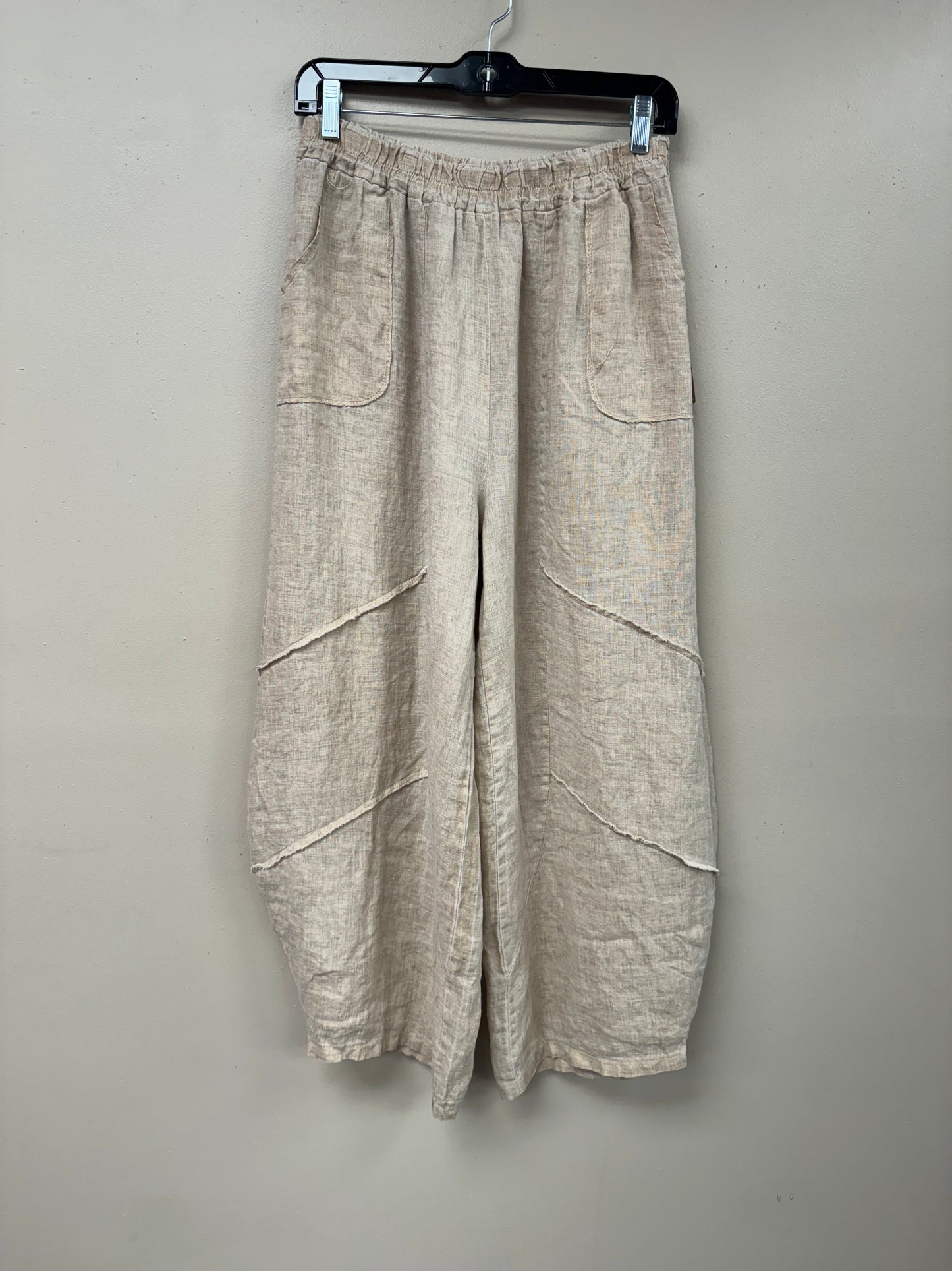 Italian, Barrel leg Linen Pants