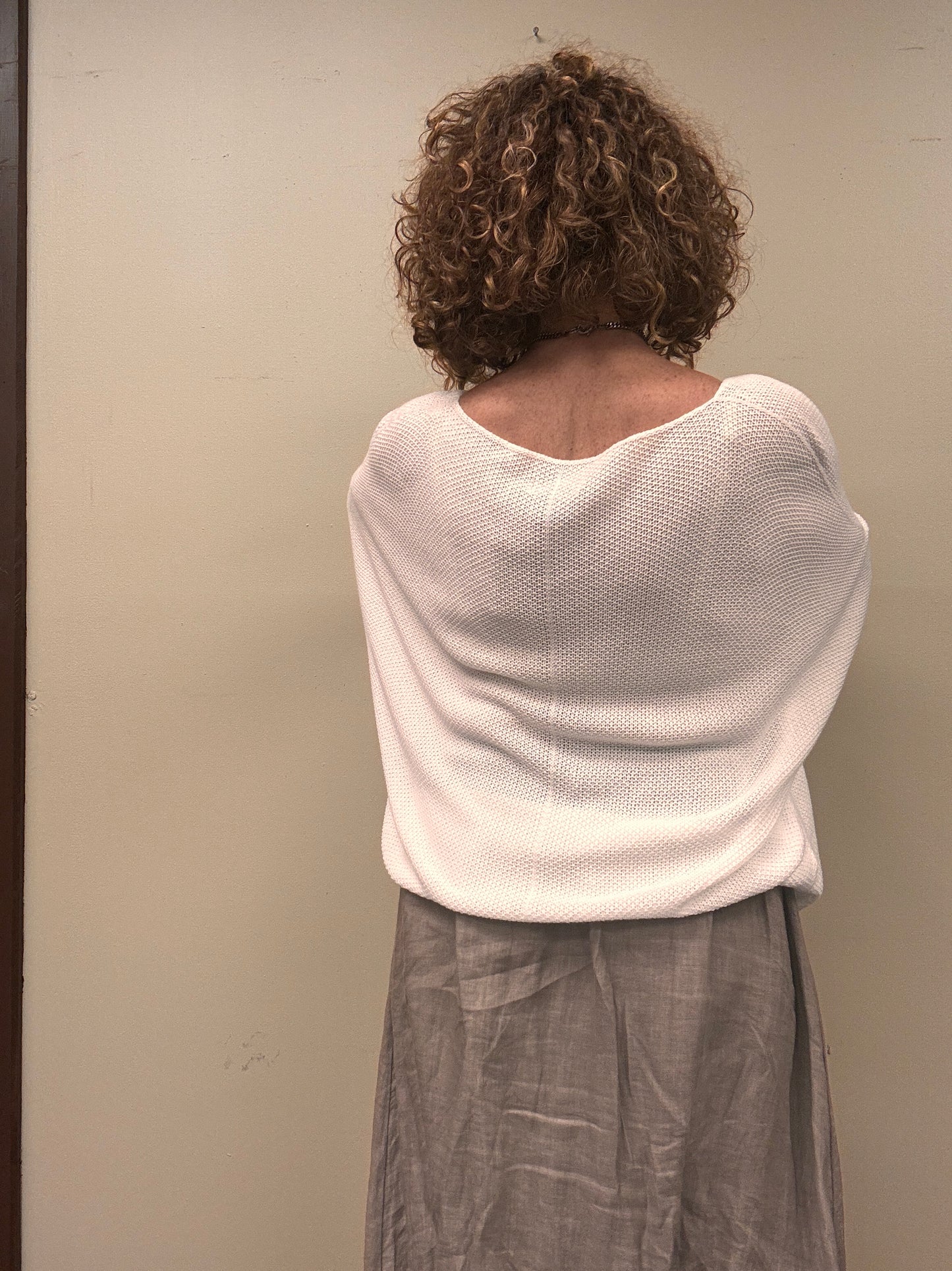 Italian light knitted summer top