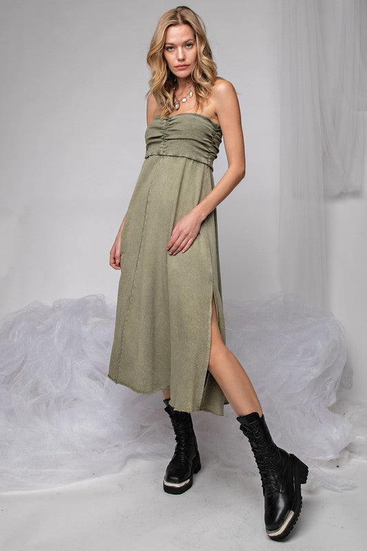 Washed Terry Skirt or tube Dress