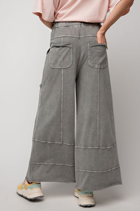 Feeling great Terry Knit Wide Leg Pants