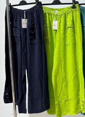 Baggy Italian Linen Wide leg pants