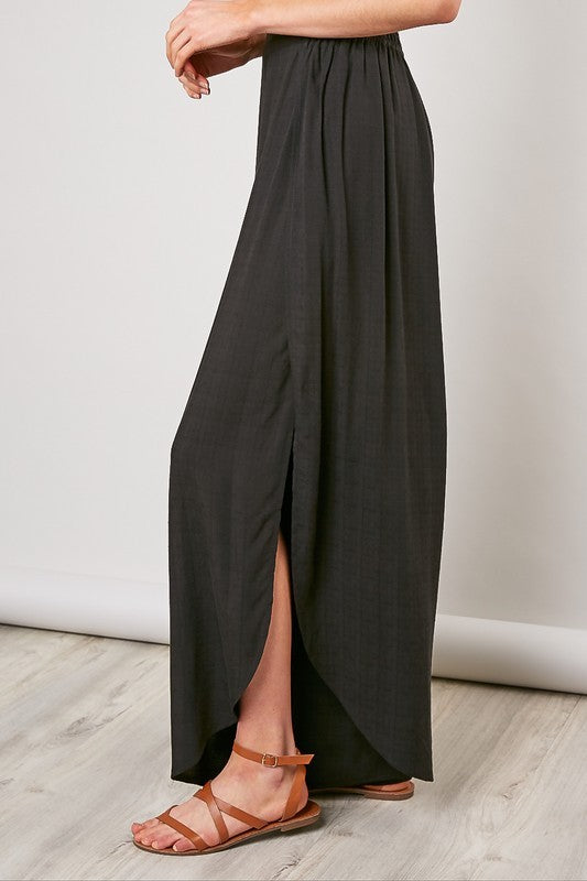 Palazzo side slit pants.