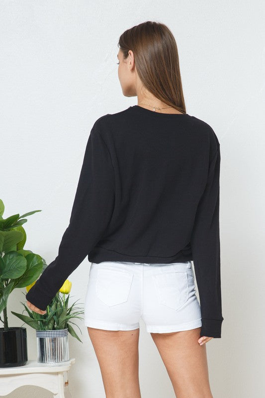 RhinestoneFringe Sweatshirt.