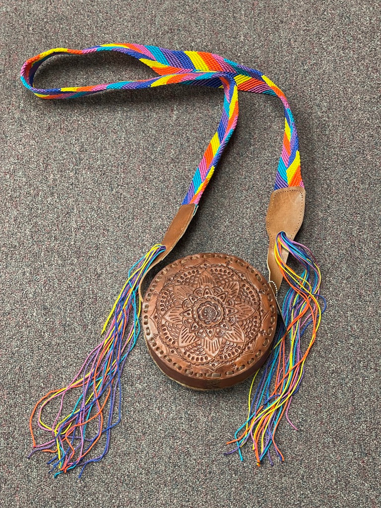 #2 Small Round Leather Bag.