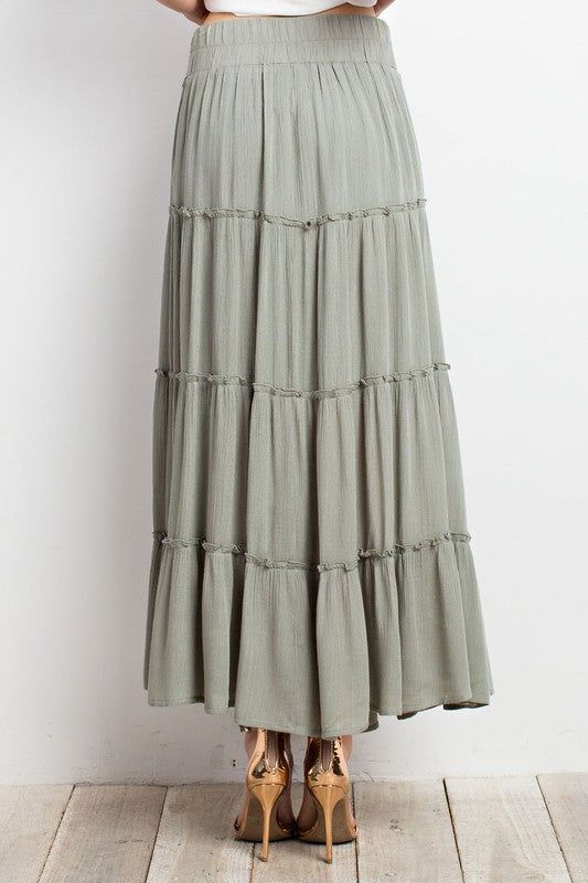 Layered Maxi Skirt