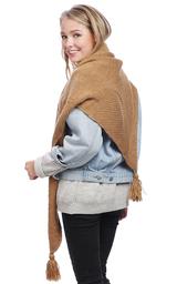 Solid Color Triangle Scarf Tassel Fall Winter.