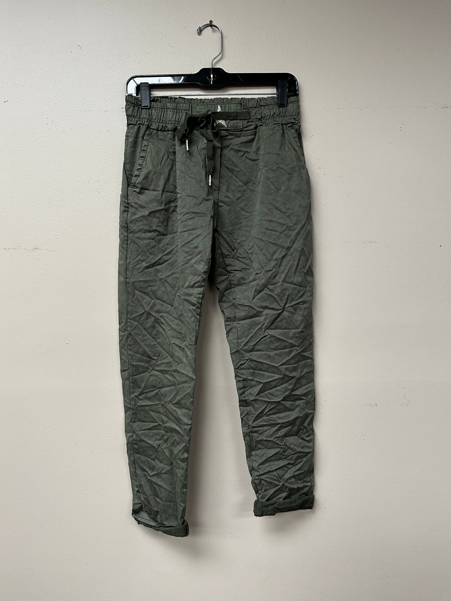Italian star drawstring joggers.