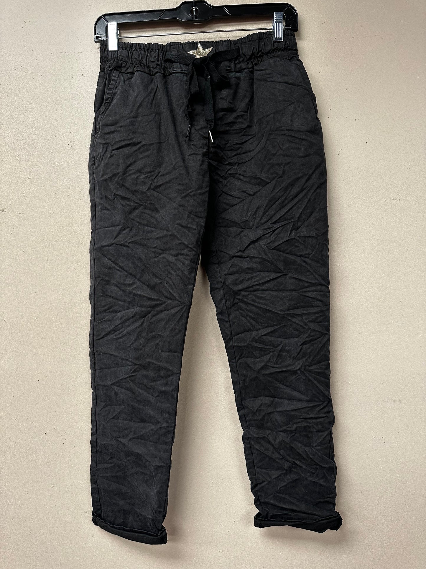 Italian star drawstring joggers.