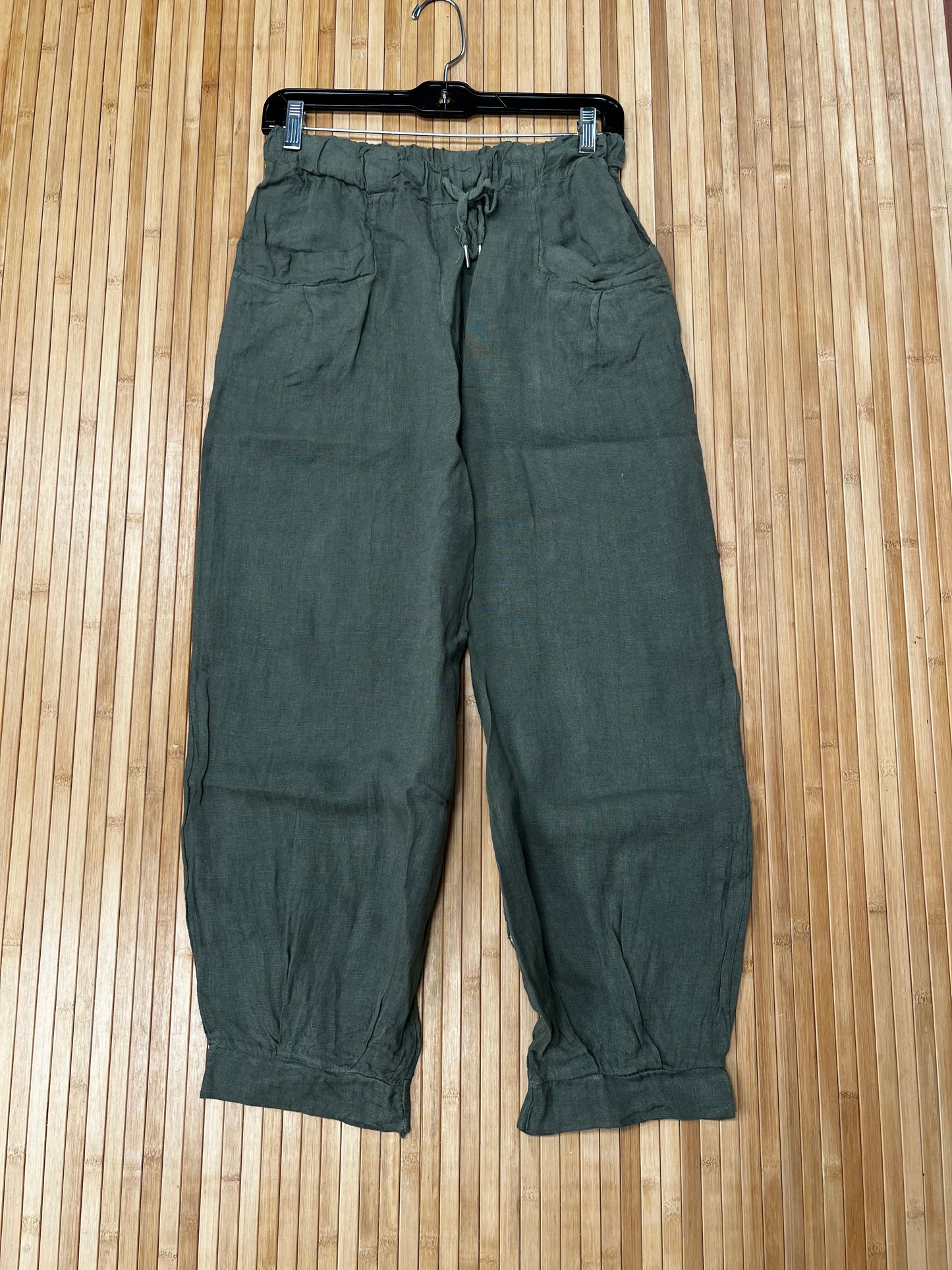 Italian Loose Jogger Style Linen Pants