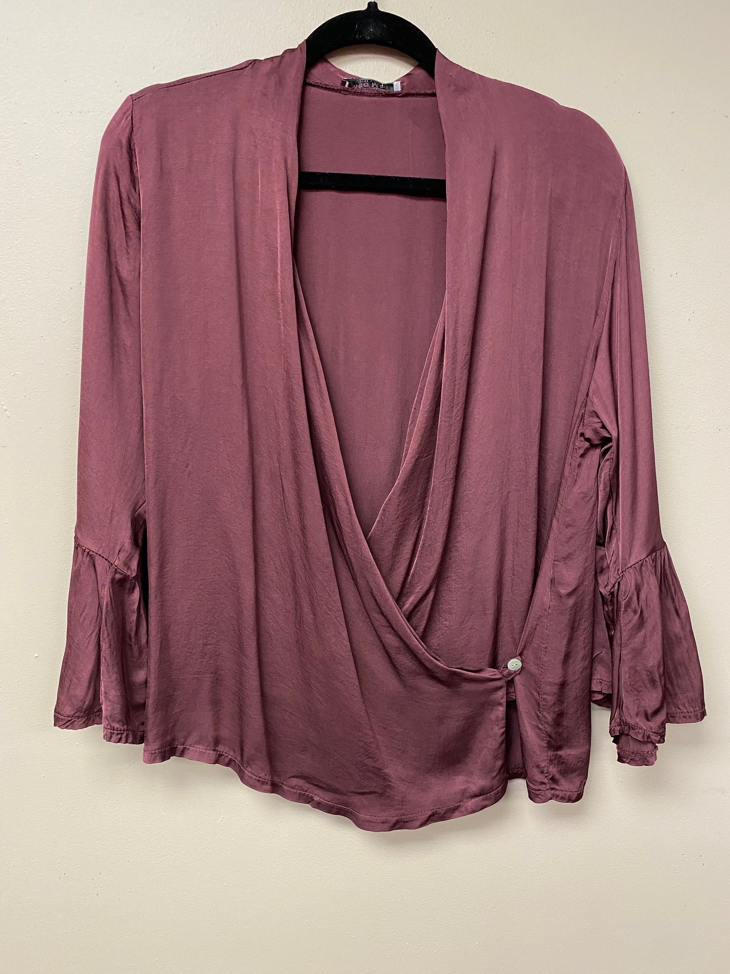 Italian cross front silky top