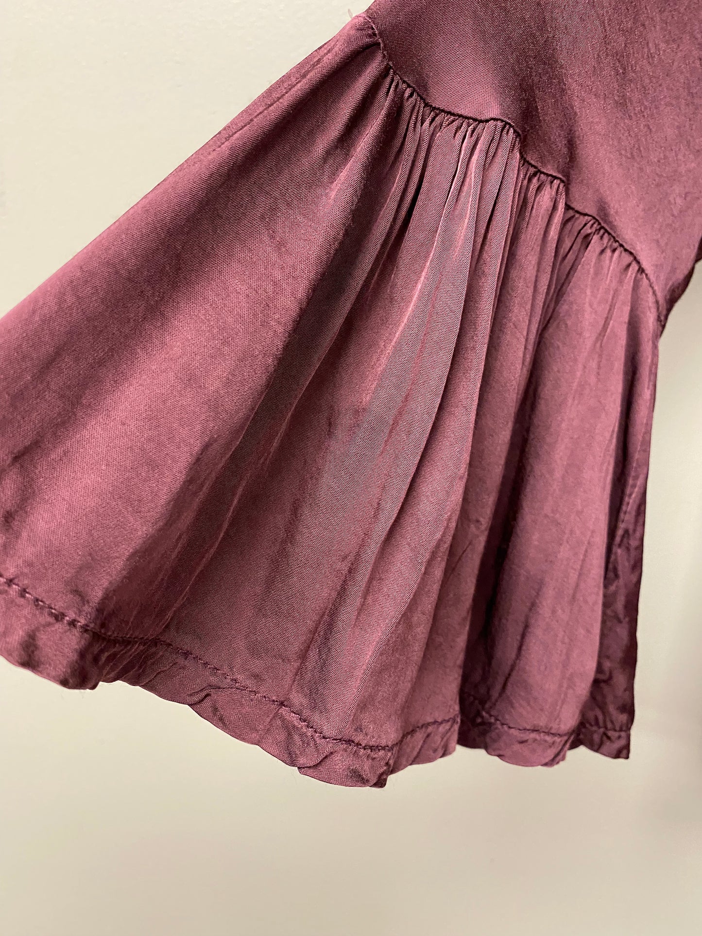 Italian cross front silky top