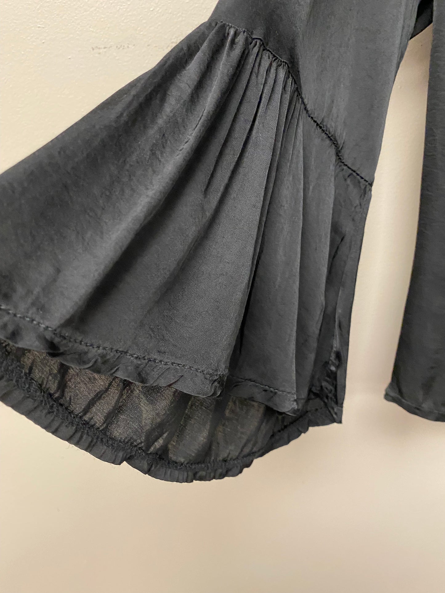 Italian cross front silky top