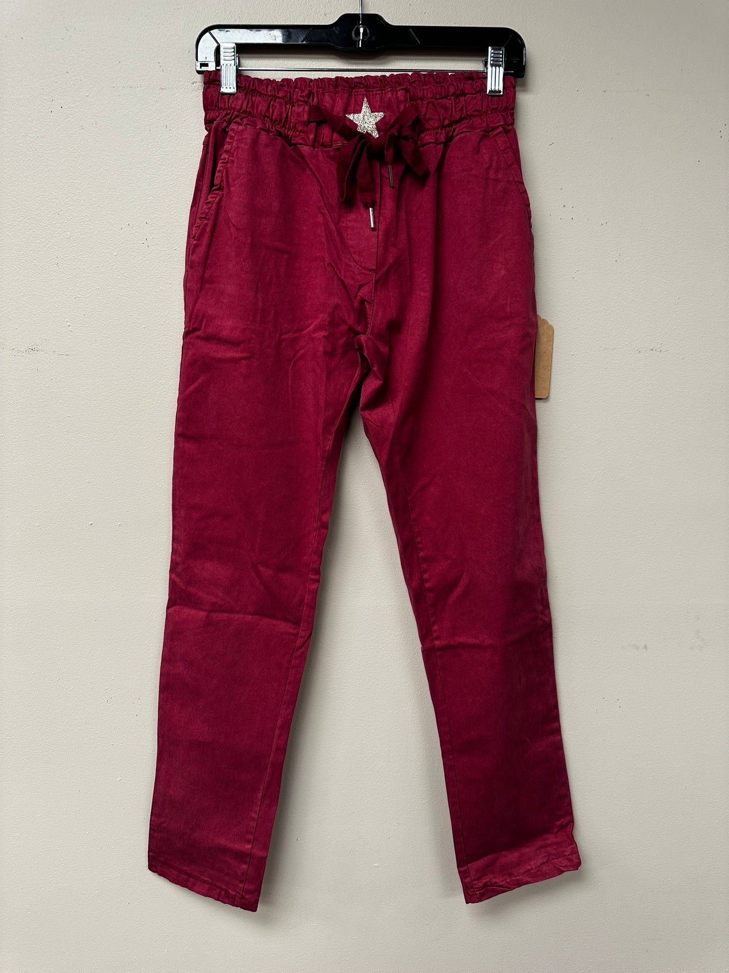Italian star drawstring joggers.