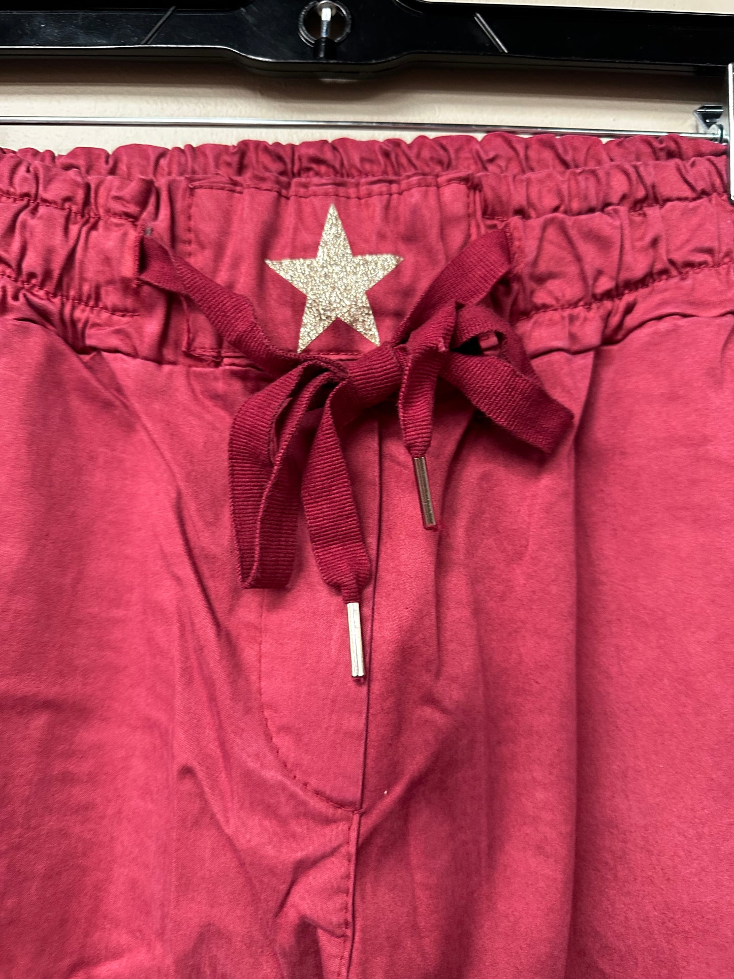Italian star drawstring joggers.