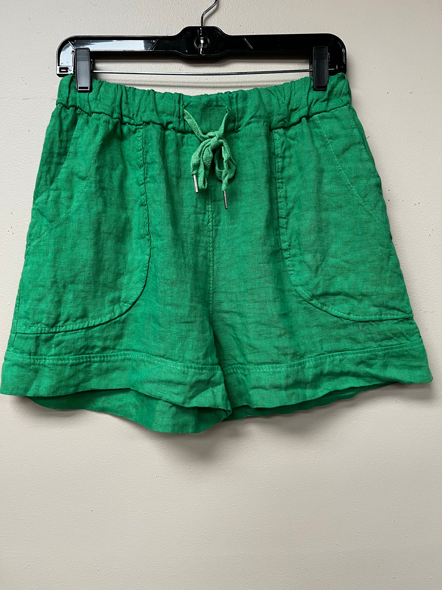 Italian drawstring linen shorts