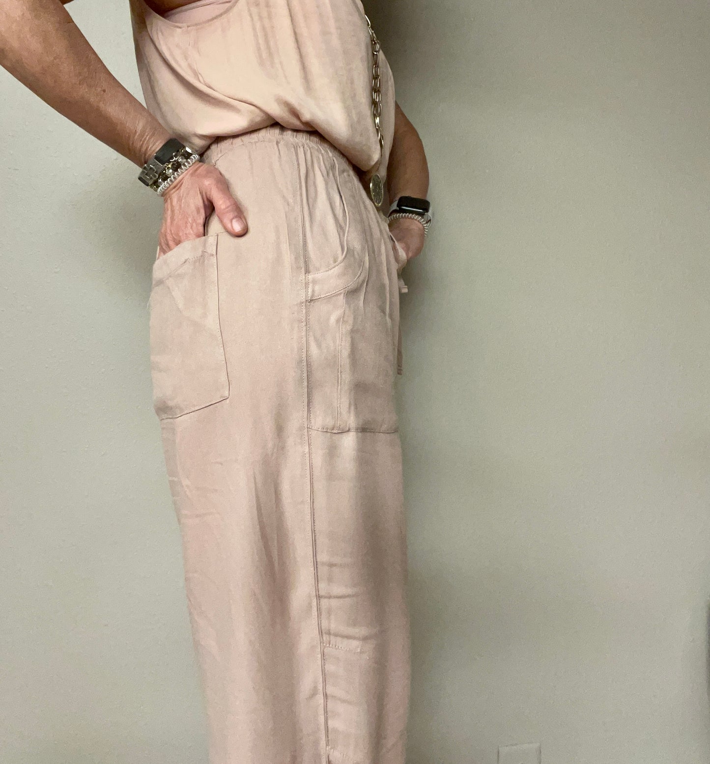 Soft Poly Linen Joggers
