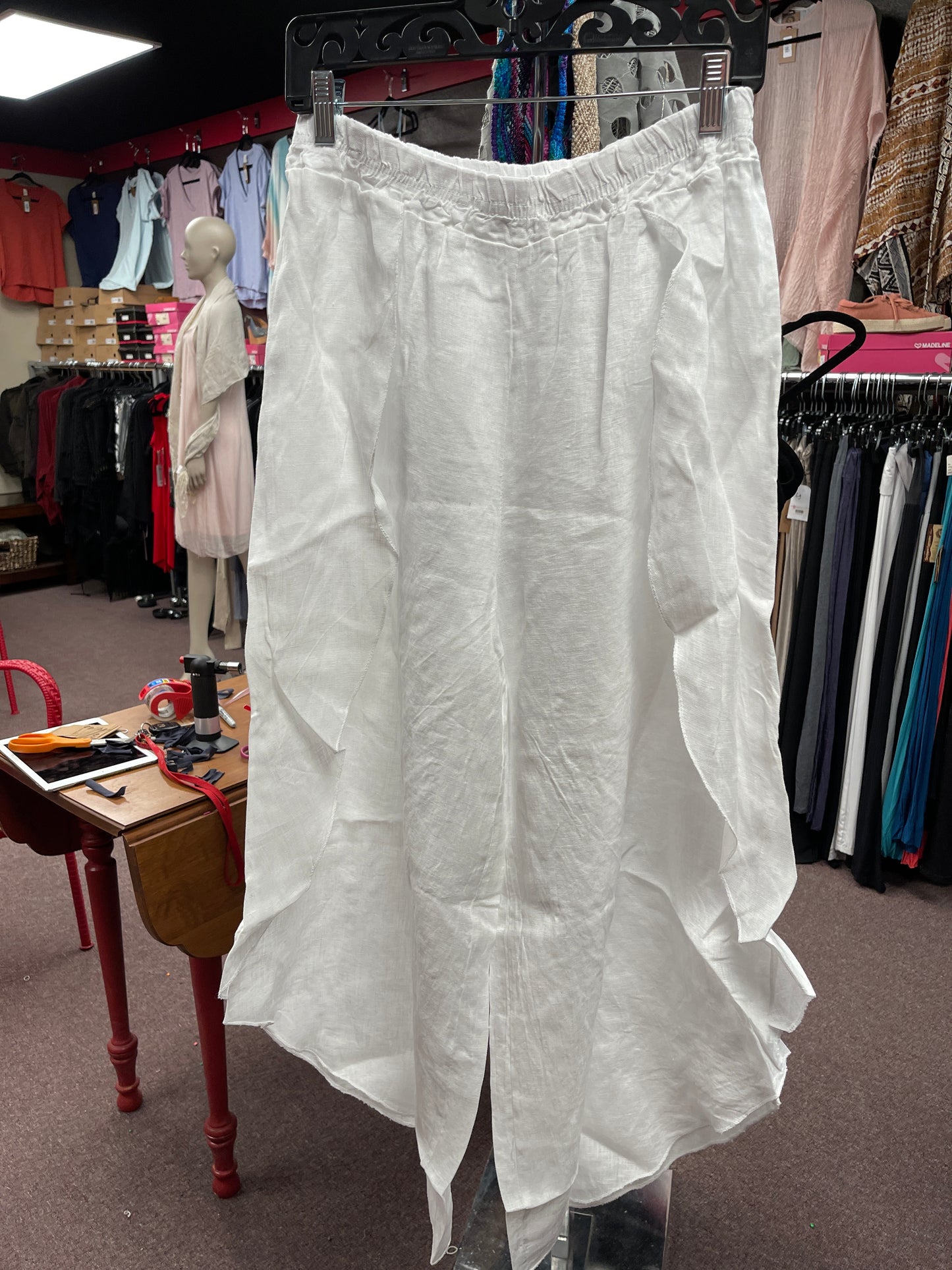 Italian linen wrap pants