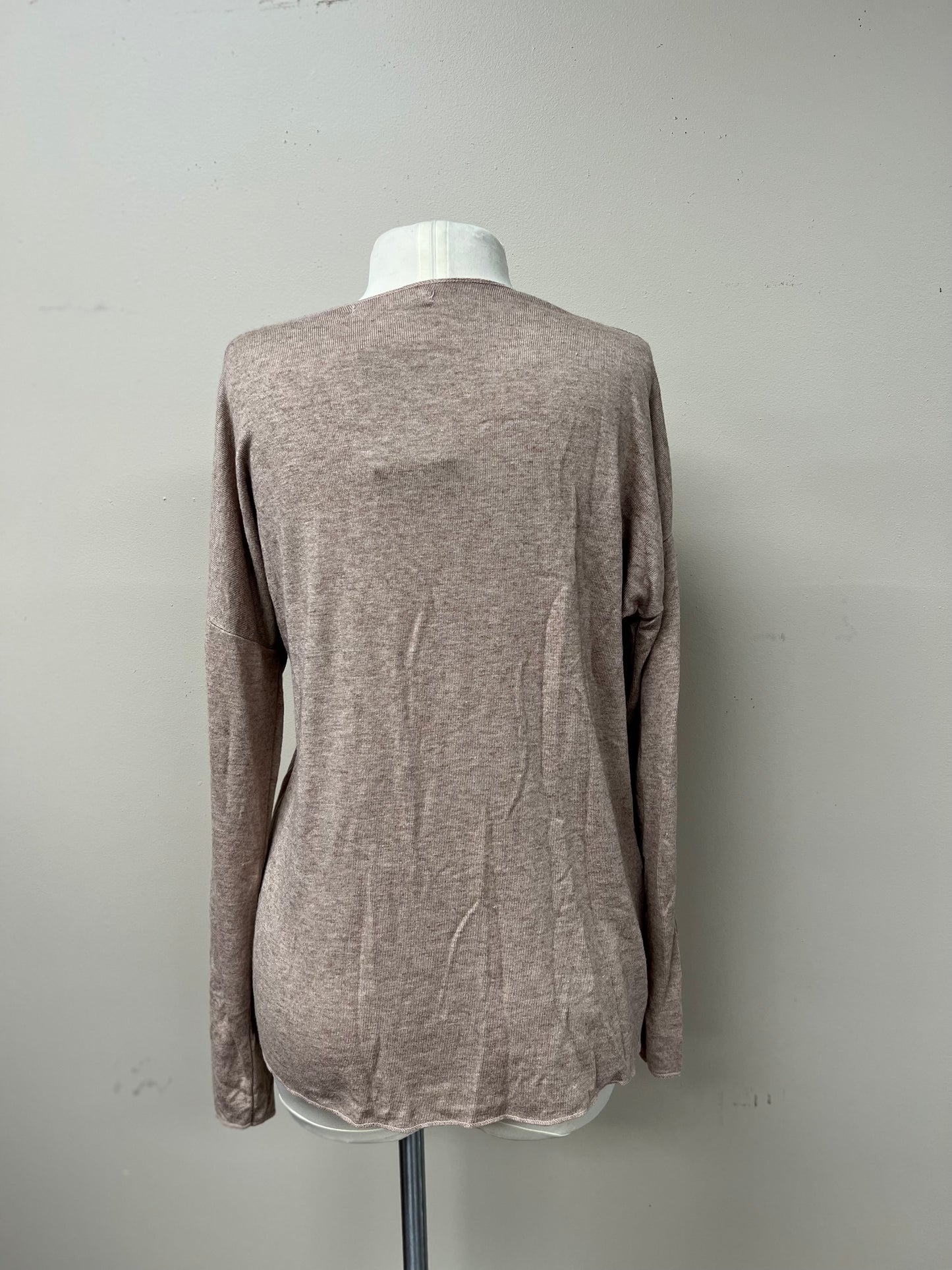 Italian V neck knit top.