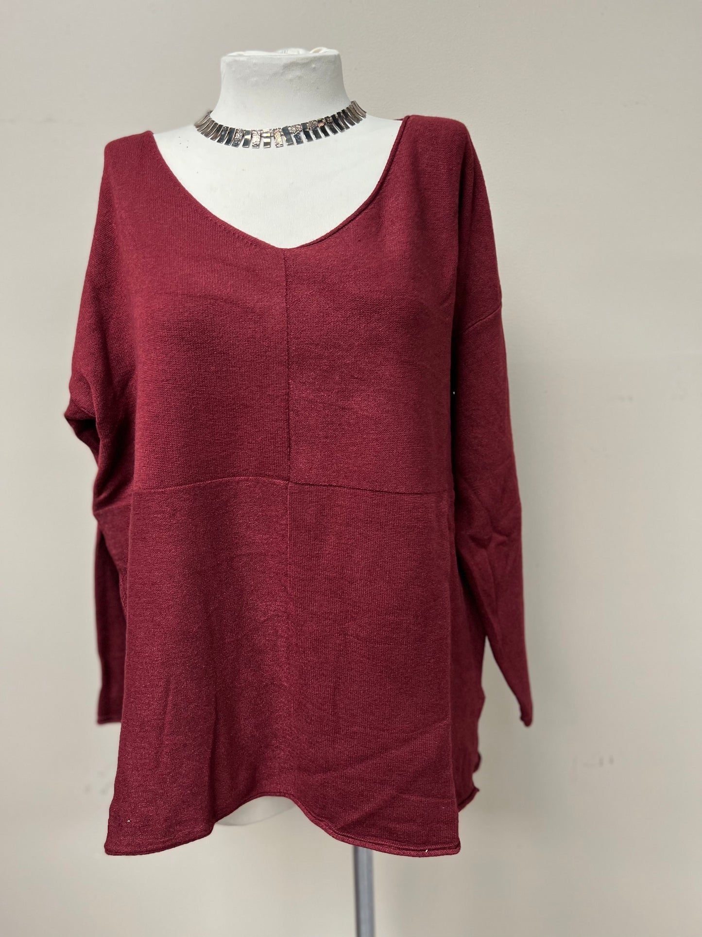 Italian V Neck soft sweater.