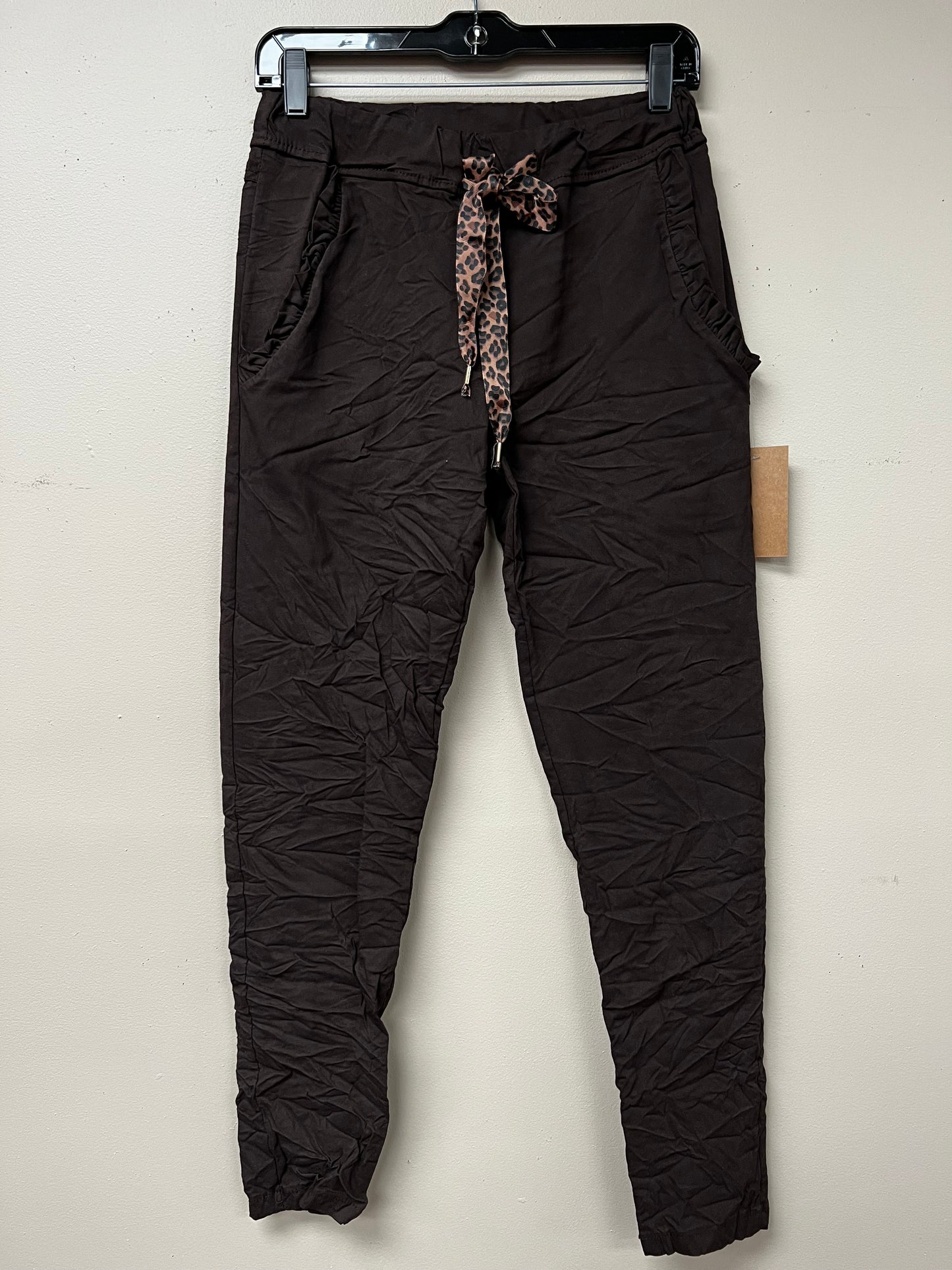 Italian crinkle joggers