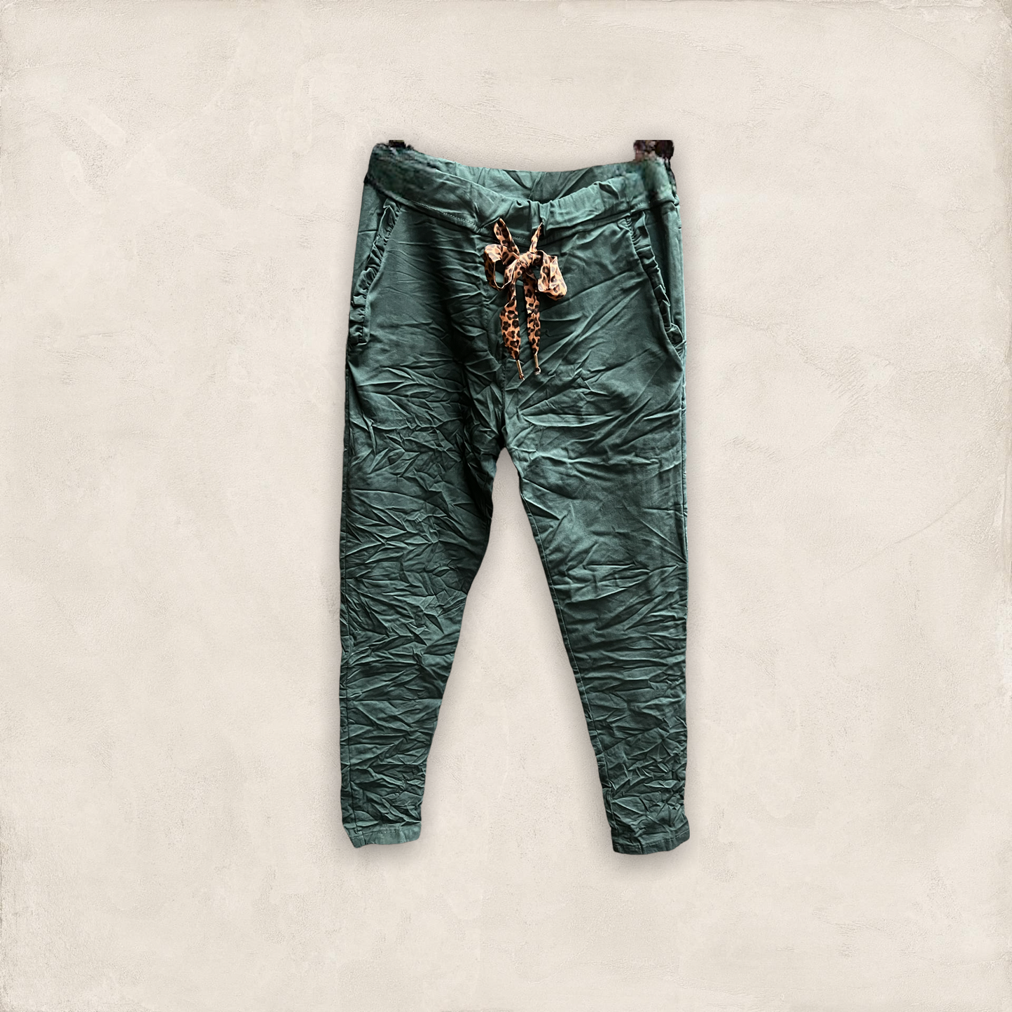 Italian crinkle joggers