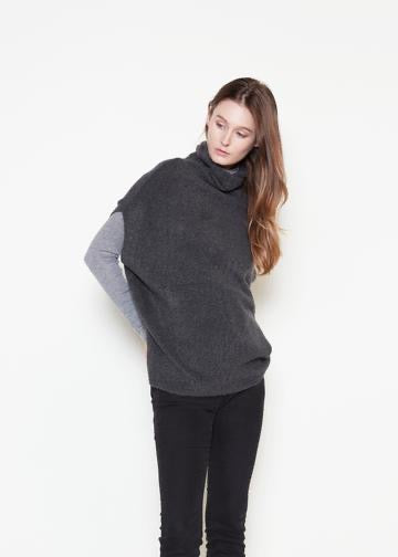 Basic Turtleneck Poncho.