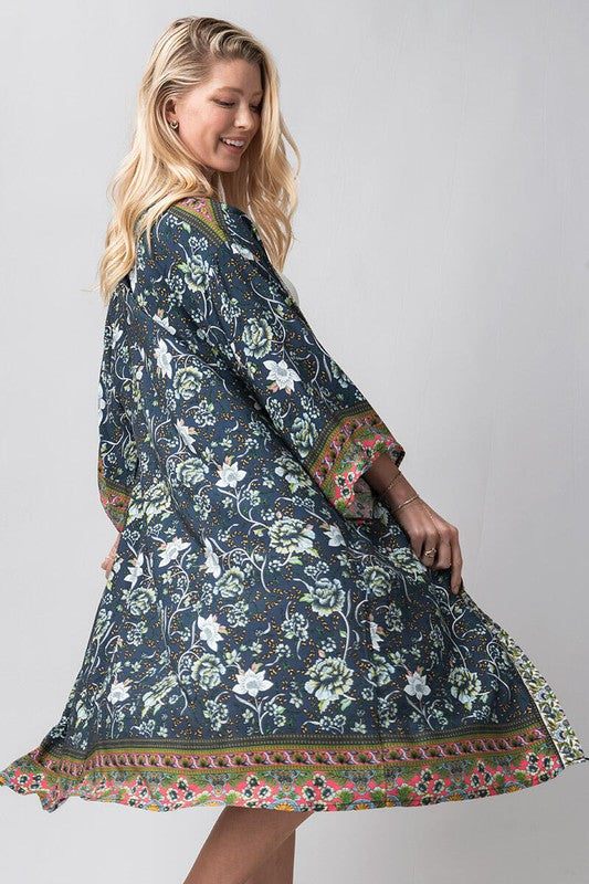 Boho floral Cardigan.