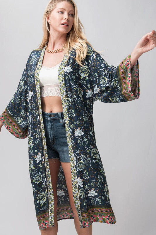 Boho floral Cardigan.