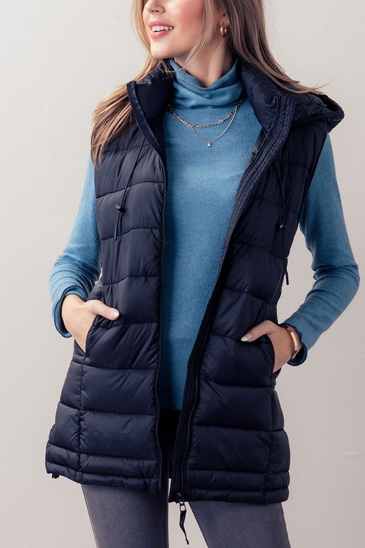 Padded Light Weight, long vest.