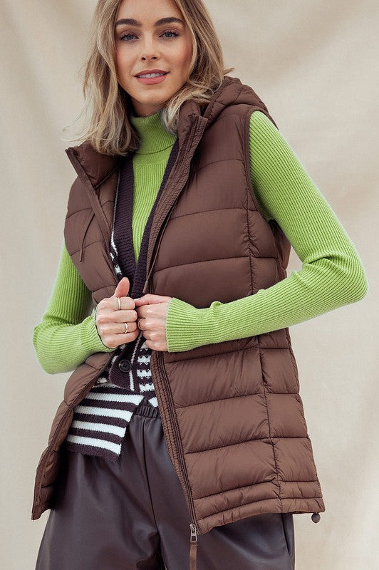 Padded Light Weight, long vest.