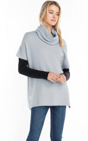 Basic Turtleneck Poncho.
