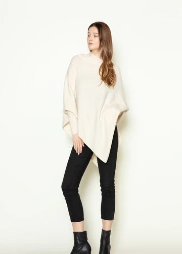 Triangle Poncho with sleeves.