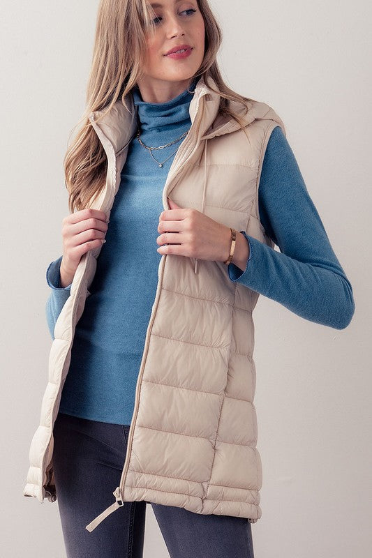 Padded Light Weight, long vest.