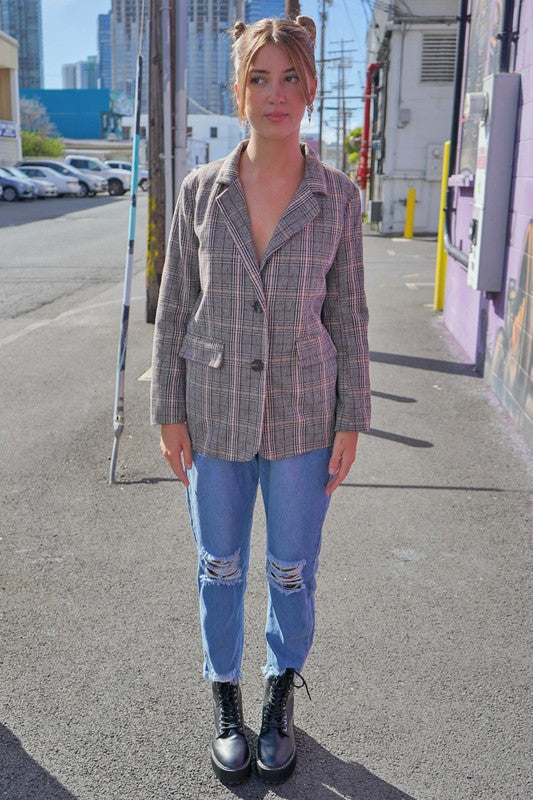 Plaid Blazer