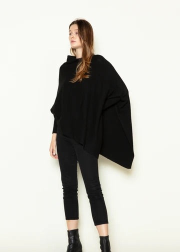 Triangle Poncho with sleeves.