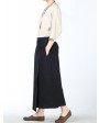 Slit Flared Skirt Pants