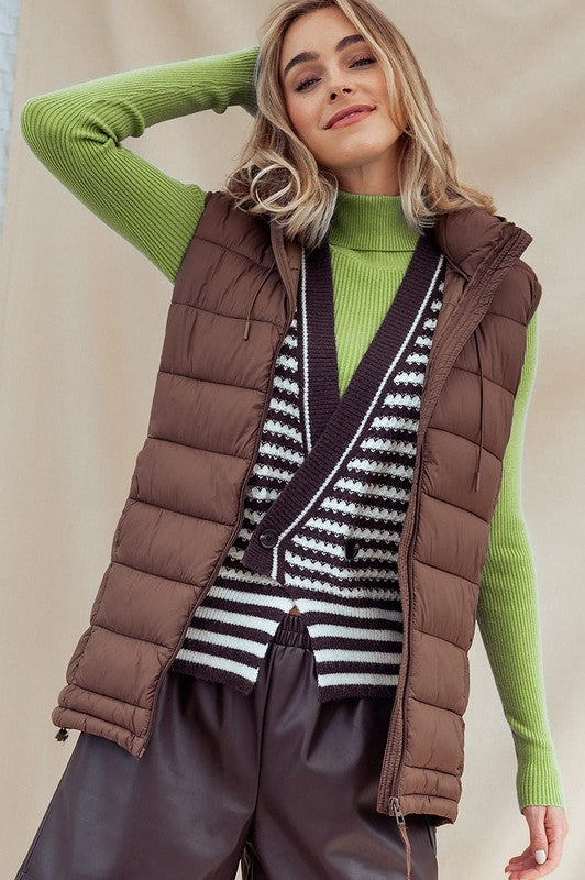 Padded Light Weight, long vest.