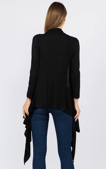 Sleeve long vest cardigan