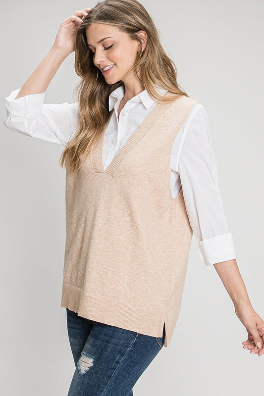 V-neck vest