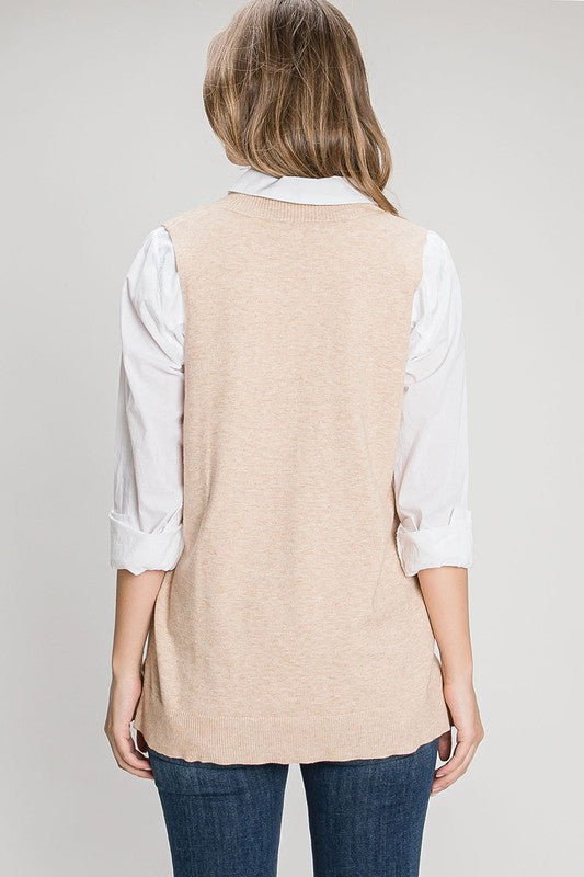 V-neck vest